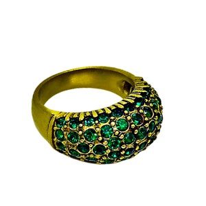 “Hugs from Heidi” Emerald Green Pave Stones